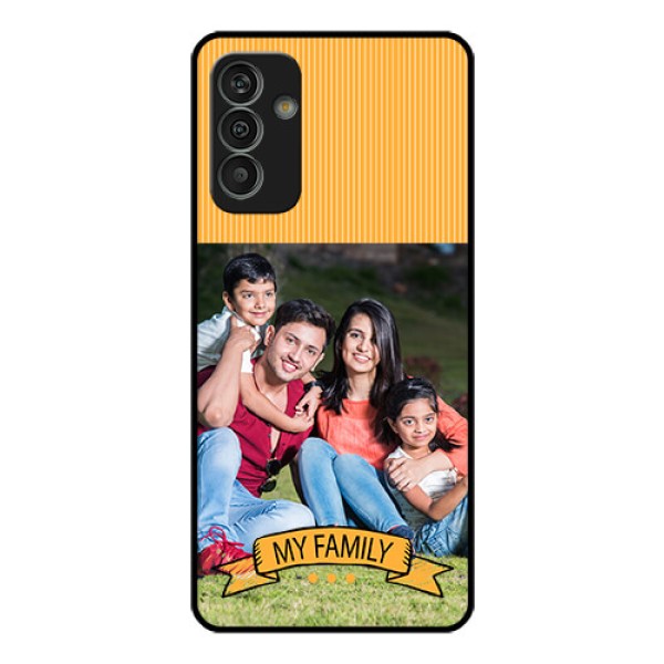 Galaxy M13 4G Custom Glass Phone Case - My Family Design