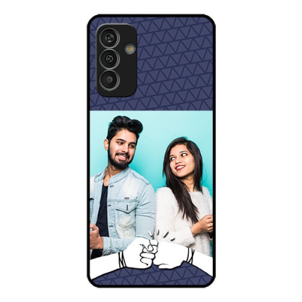 Galaxy M13 4G Photo Printing on Glass Case - with Best Friends Design