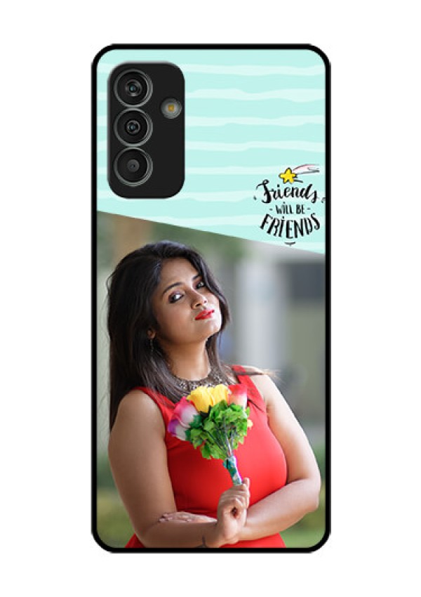 Galaxy M13 4G Custom Glass Phone Case - Friends Picture Icon Design