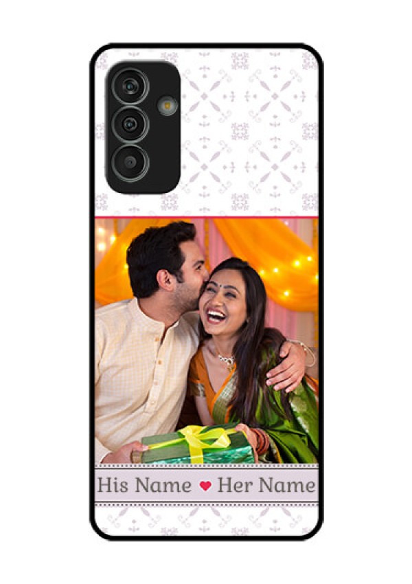 Galaxy M13 4G Custom Glass Mobile Case - with Photo and Ethnic Design