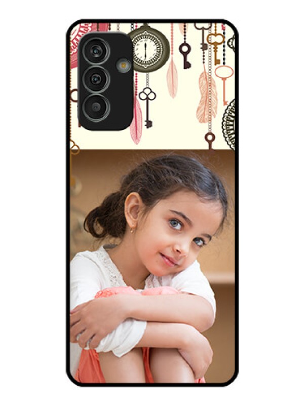 Custom Galaxy M13 4G Custom Glass Mobile Case - Boho Style Design