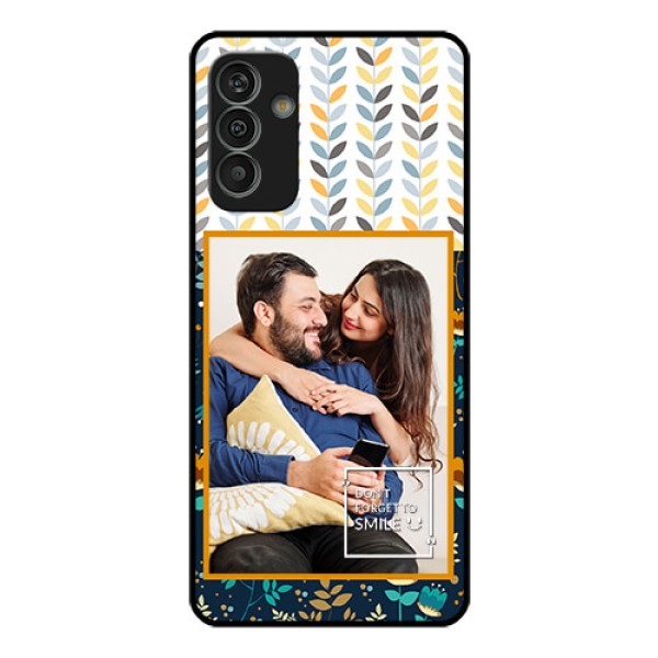 Galaxy M13 4G Custom Glass Mobile Case - Pattern Design