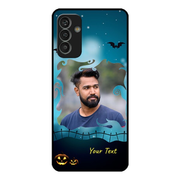 Galaxy M13 4G Custom Glass Phone Case - Halloween frame design