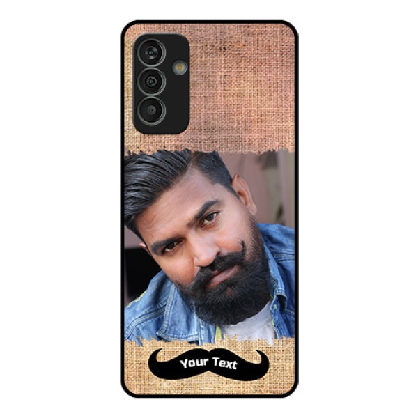 Galaxy M13 4G Personalized Glass Phone Case - with Texture Design