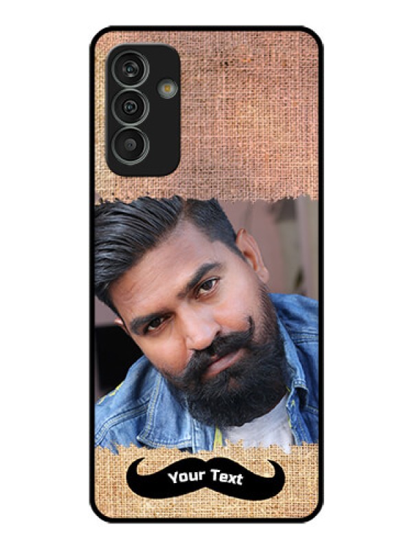 Custom Galaxy M13 4G Personalized Glass Phone Case - with Texture Design