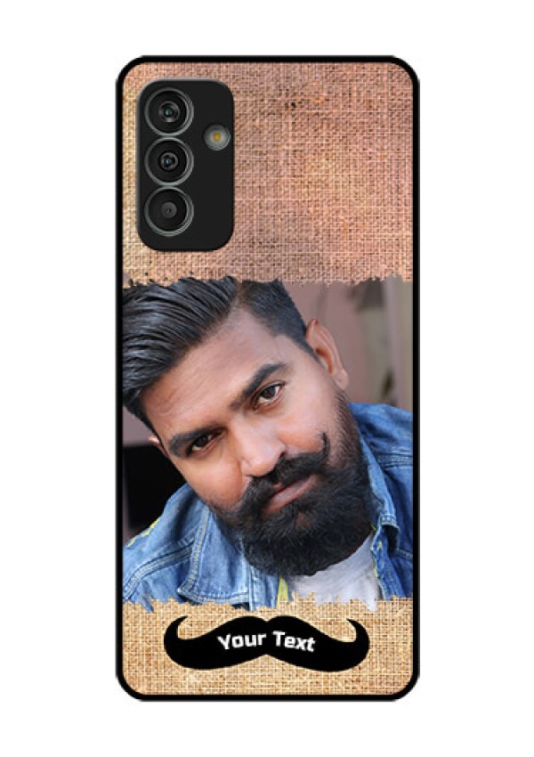 Galaxy M13 4G Personalized Glass Phone Case - with Texture Design
