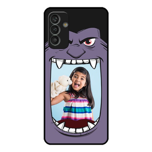Galaxy M13 4G Custom Glass Phone Case - Angry Monster Design