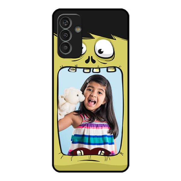 Galaxy M13 4G Personalized Glass Phone Case - Cartoon monster back case Design Galaxy M13 4G Personalized Glass Phone Case - Cartoon monster back case Design