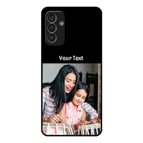 Galaxy M13 4G Photo with Name on Glass Phone Case