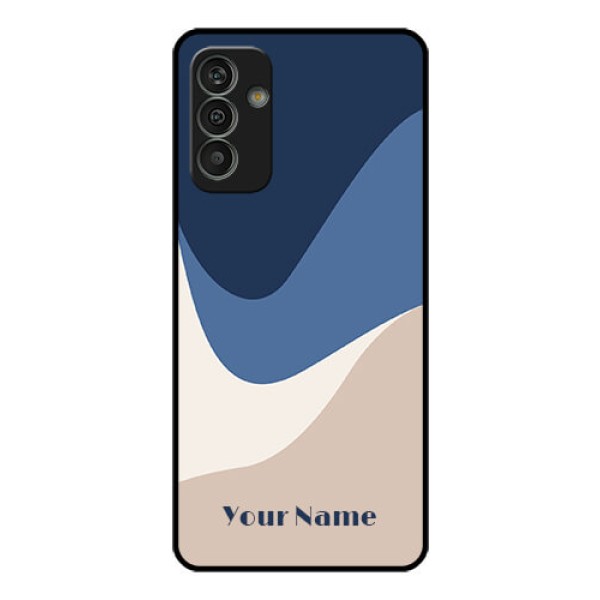 Galaxy M13 4G Custom Glass Phone Case - Abstract Drip Art Design