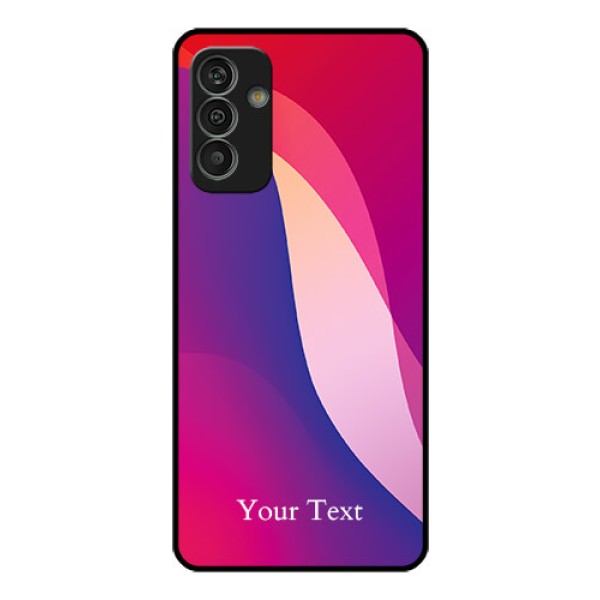 Galaxy M13 4G Personalized Glass Phone Case - Digital abstract Overlap Design Galaxy M13 4G Personalized Glass Phone Case - Digital abstract Overlap Design