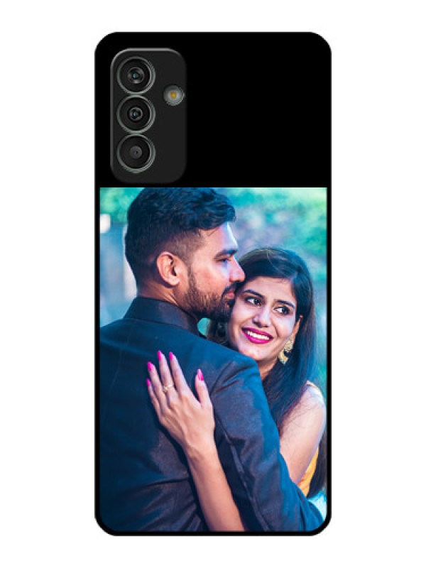 Custom Galaxy M13 4G Custom Glass Phone Case - Upload Full Picture With Custom Color Design