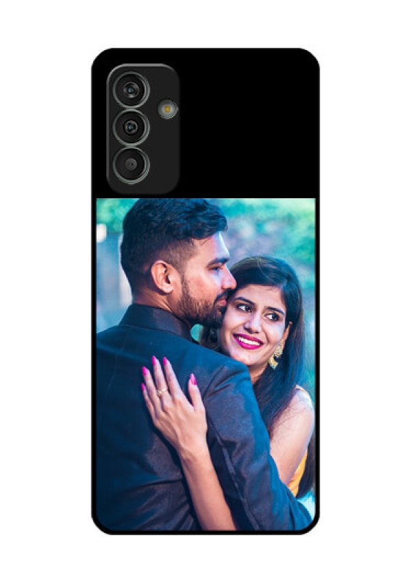 Galaxy M13 4G Custom Glass Phone Case - Upload Full Picture With Custom Color Design