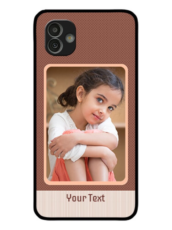 Custom Samsung Galaxy M13 5G Custom Glass Phone Case - Simple Pic Upload Design