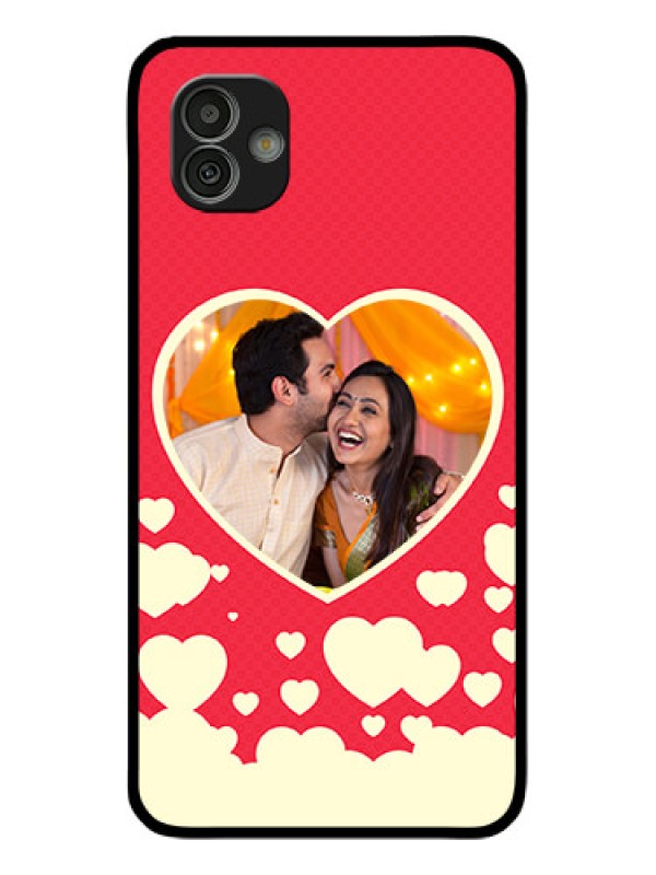 Custom Samsung Galaxy M13 5G Custom Glass Mobile Case - Love Symbols Phone Cover Design