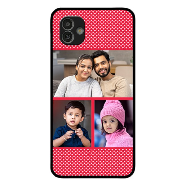 Samsung Galaxy M13 5G Personalized Glass Phone Case - Bulk Pic Upload Design