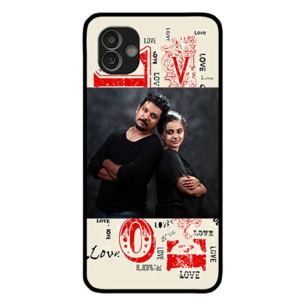 Samsung Galaxy M13 5G Photo Printing on Glass Case - Trendy Love Design Case Samsung Galaxy M13 5G Photo Printing on Glass Case - Trendy Love Design Case
