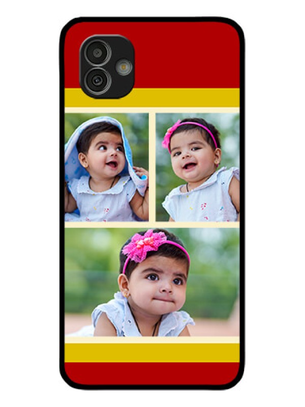 Custom Samsung Galaxy M13 5G Custom Glass Mobile Case - Multiple Pic Upload Design