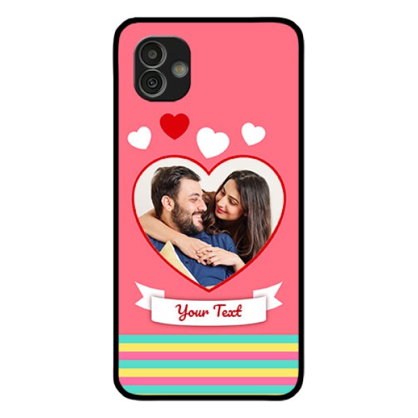 Samsung Galaxy M13 5G Photo Printing on Glass Case - Love Doodle Design Samsung Galaxy M13 5G Photo Printing on Glass Case - Love Doodle Design