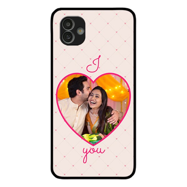 Samsung Galaxy M13 5G Custom Glass Mobile Case - Heart Shape Design