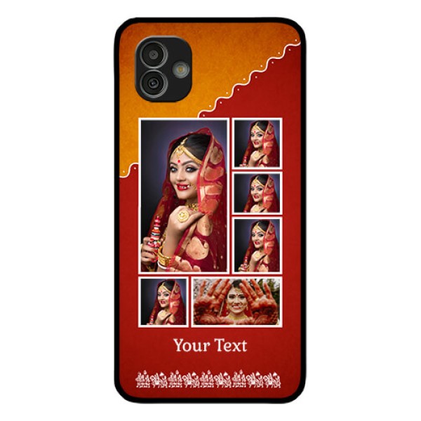 Samsung Galaxy M13 5G Personalized Glass Phone Case - Wedding Pic Upload Design Samsung Galaxy M13 5G Personalized Glass Phone Case - Wedding Pic Upload Design