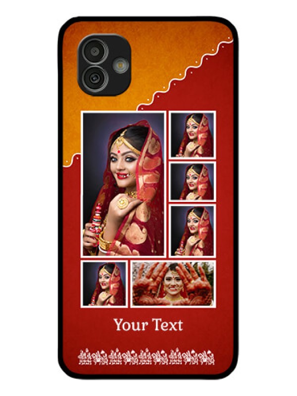 Custom Samsung Galaxy M13 5G Personalized Glass Phone Case - Wedding Pic Upload Design