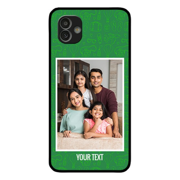 Samsung Galaxy M13 5G Personalized Glass Phone Case - Picture Upload Design