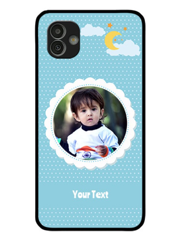 Custom Samsung Galaxy M13 5G Personalised Glass Phone Case - Violet Pattern Design