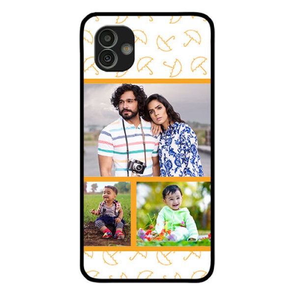 Samsung Galaxy M13 5G Custom Glass Mobile Case - Yellow Pattern Design
