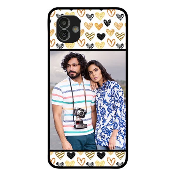 Samsung Galaxy M13 5G Photo Printing on Glass Case - Love Symbol Design