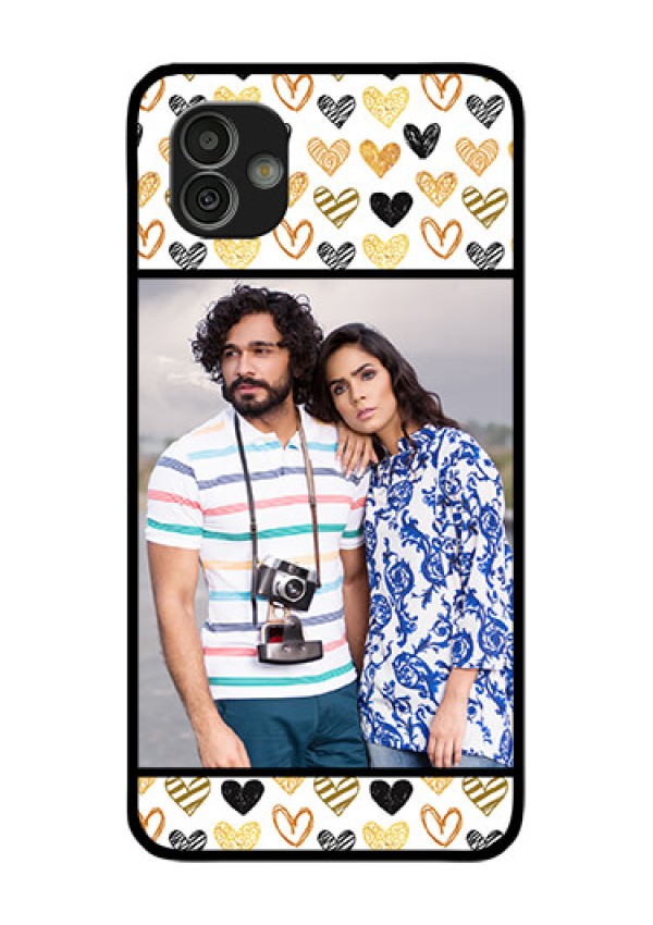 Samsung Galaxy M13 5G Photo Printing on Glass Case - Love Symbol Design