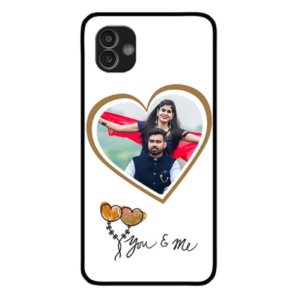 Samsung Galaxy M13 5G Custom Glass Mobile Case - You & Me Design