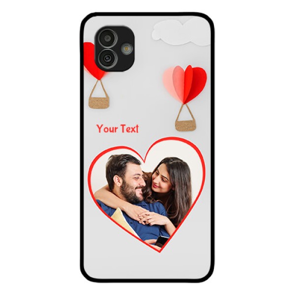 Samsung Galaxy M13 5G Custom Glass Mobile Case - Parachute Love Design