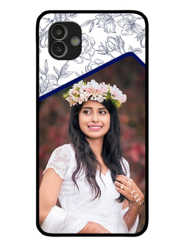Custom Samsung Galaxy M13 5G Personalized Glass Phone Case - Premium Floral Design