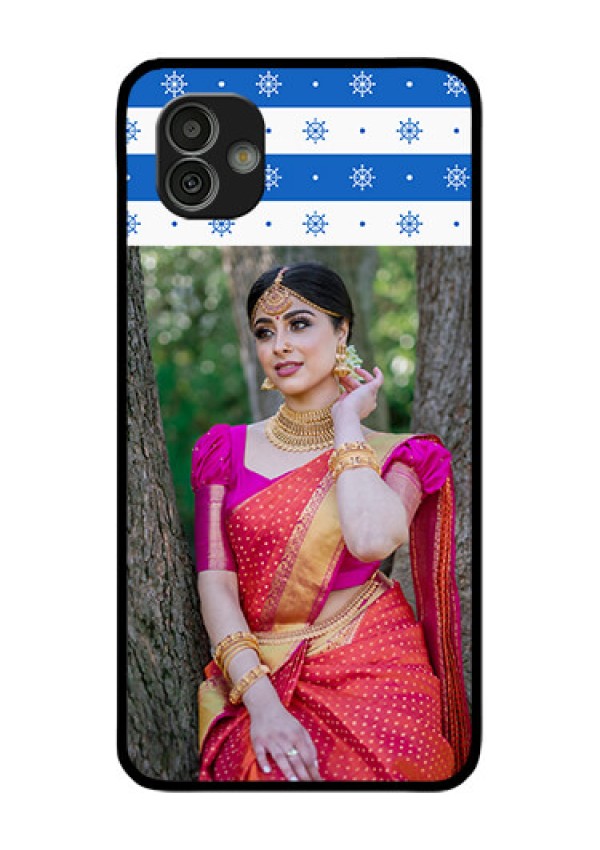 Samsung Galaxy M13 5G Photo Printing on Glass Case - Snow Pattern Design
