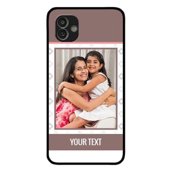 Samsung Galaxy M13 5G Photo Printing on Glass Case - Simple Diamond Design Samsung Galaxy M13 5G Photo Printing on Glass Case - Simple Diamond Design