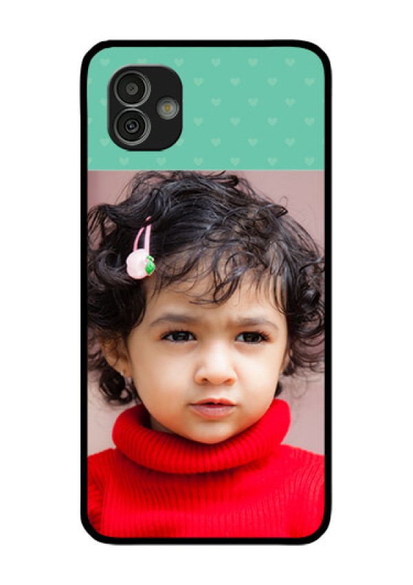 Samsung Galaxy M13 5G Custom Glass Phone Case - Lovers Picture Design