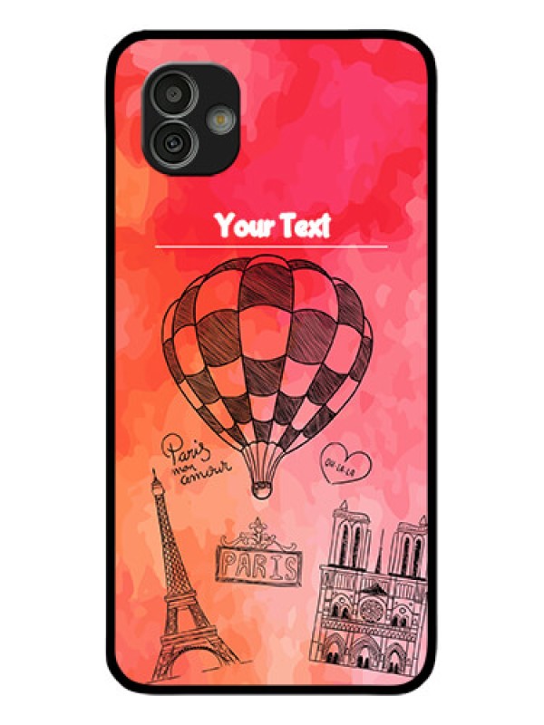 Custom Samsung Galaxy M13 5G Custom Glass Phone Case - Paris Theme Design