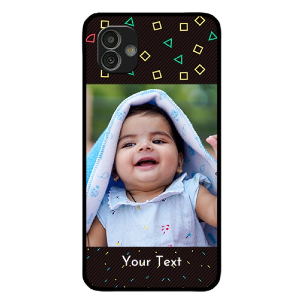 Samsung Galaxy M13 5G Custom Glass Phone Case - with confetti birthday design Samsung Galaxy M13 5G Custom Glass Phone Case - with confetti birthday design