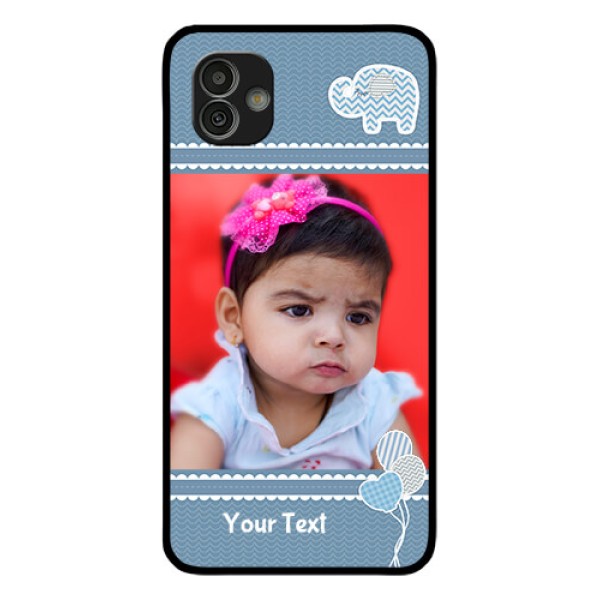 Samsung Galaxy M13 5G Photo Printing on Glass Case - with Kids Pattern Design