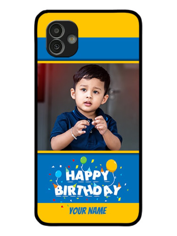 Custom Samsung Galaxy M13 5G Custom Glass Mobile Case - Birthday Wishes Design
