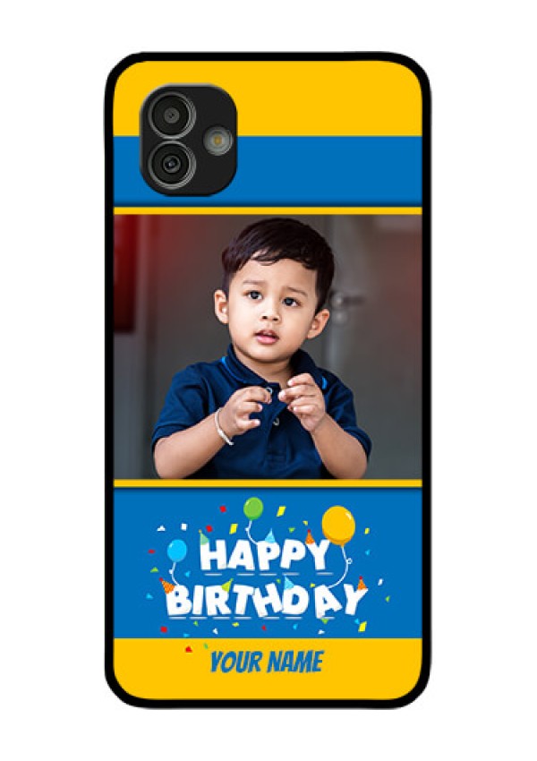 Samsung Galaxy M13 5G Custom Glass Mobile Case - Birthday Wishes Design