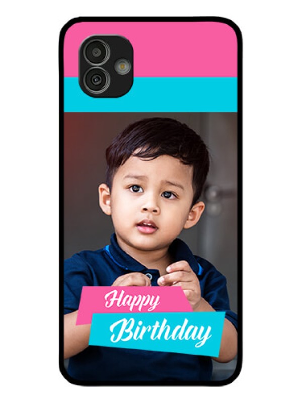 Custom Samsung Galaxy M13 5G Personalized Glass Phone Case - Image Holder with 2 Color Design