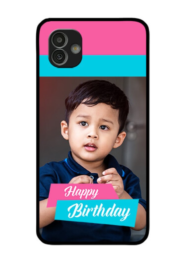 Samsung Galaxy M13 5G Personalized Glass Phone Case - Image Holder with 2 Color Design