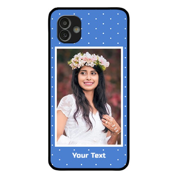 Samsung Galaxy M13 5G Photo Printing on Glass Case - Polka dots design