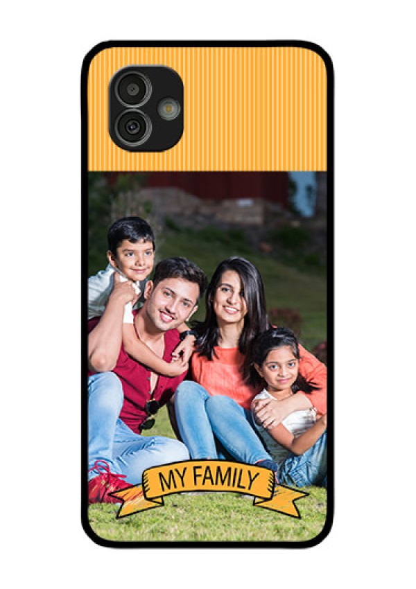 Samsung Galaxy M13 5G Custom Glass Phone Case - My Family Design