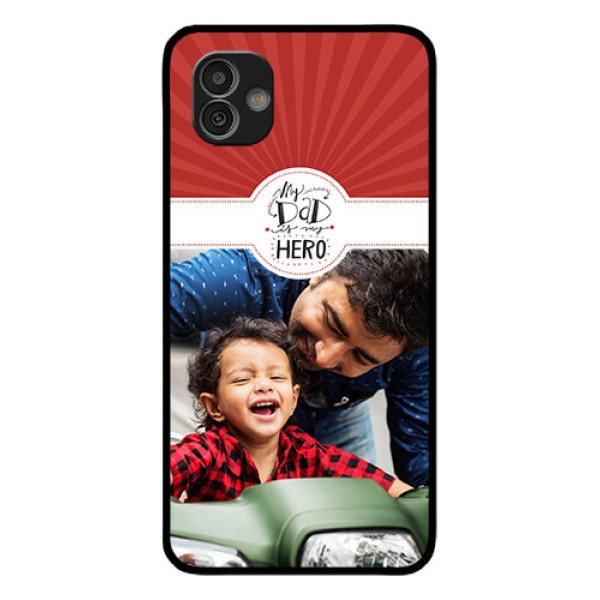 Samsung Galaxy M13 5G Photo Printing on Glass Case - My Dad Hero Design