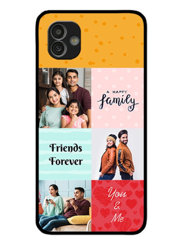 Custom Samsung Galaxy M13 5G Personalized Glass Phone Case - Images with Quotes Design