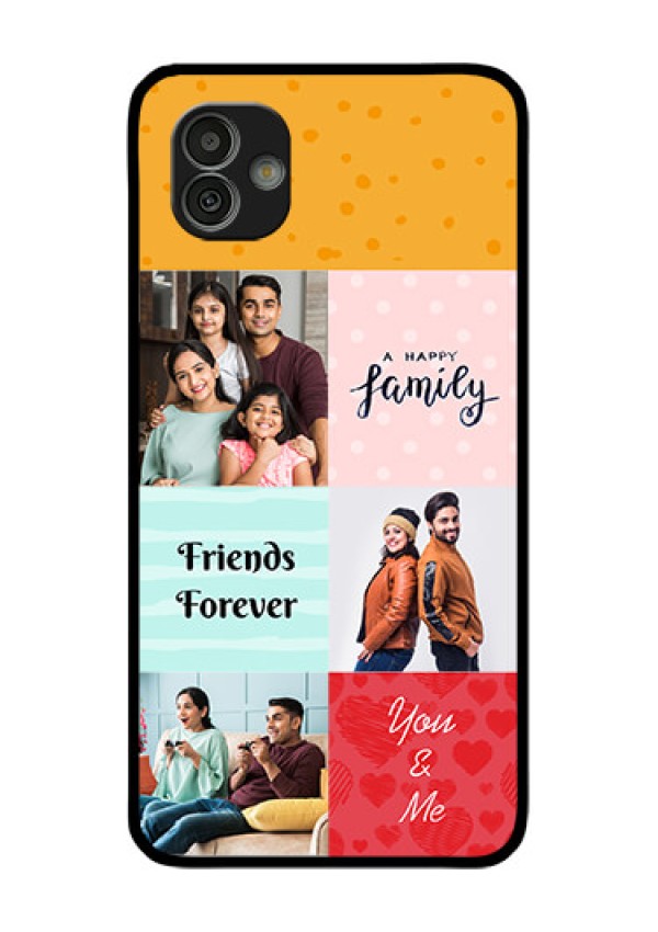 Samsung Galaxy M13 5G Personalized Glass Phone Case - Images with Quotes Design