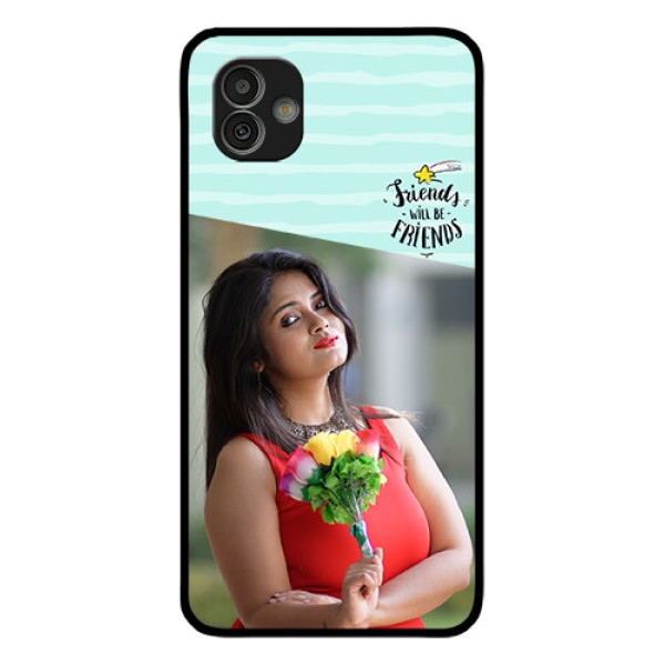 Samsung Galaxy M13 5G Custom Glass Phone Case - Friends Picture Icon Design Samsung Galaxy M13 5G Custom Glass Phone Case - Friends Picture Icon Design